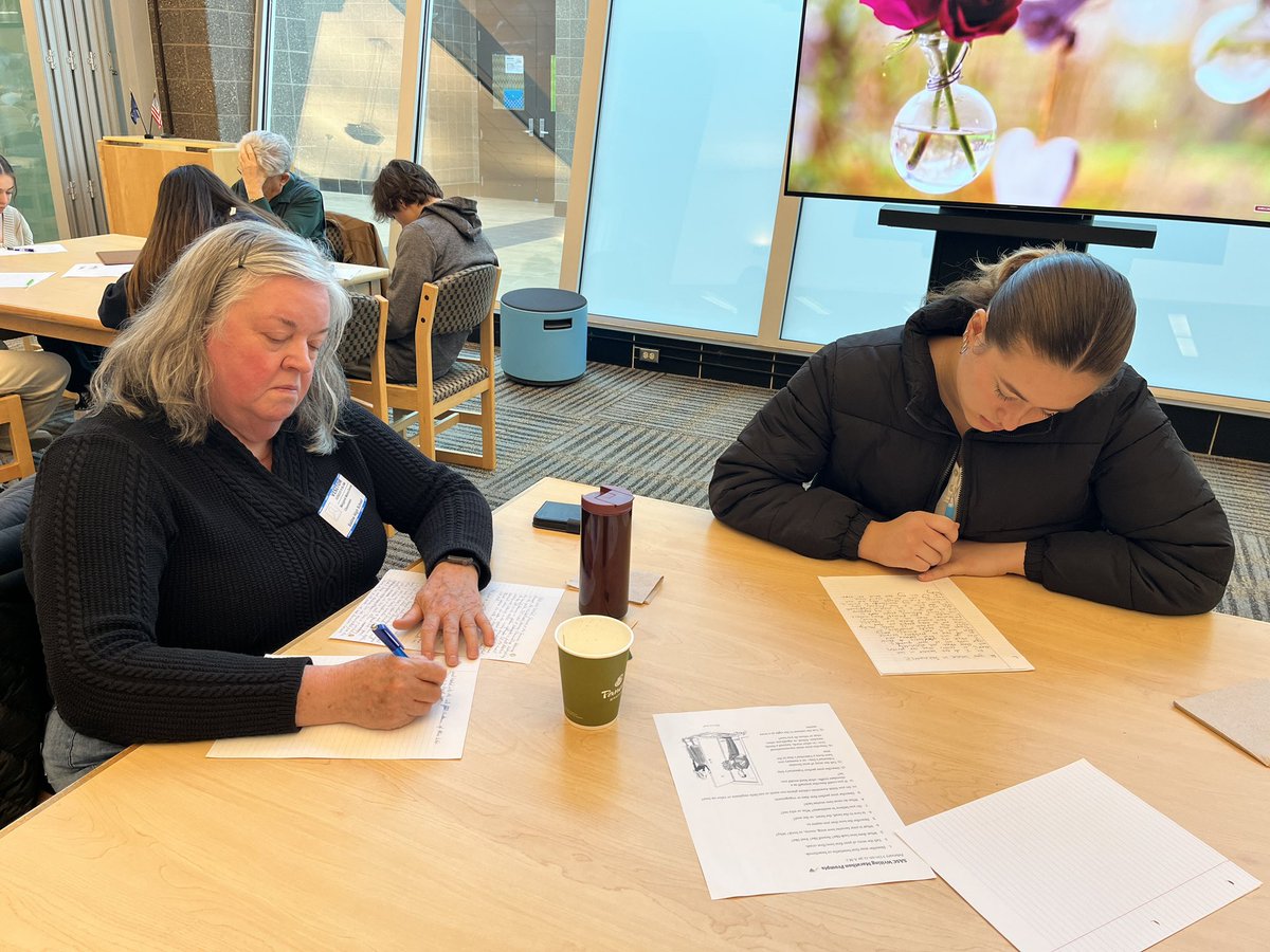 SHSWritingCTR's tweet photo. We had another successful writing marathon with our friends from the Saline Area Senior Center! 💕👏✏️ https://t.co/AAW9qPcyIo