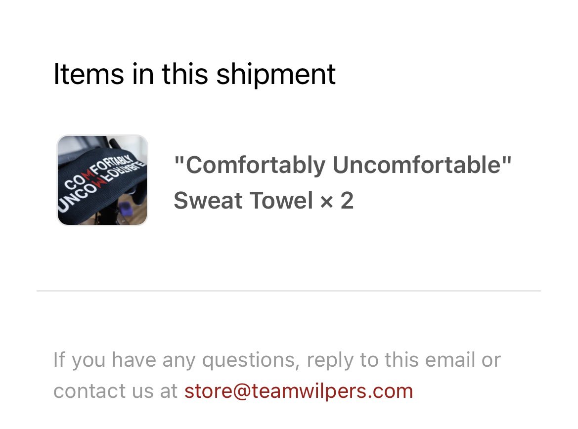 Daniell00062978's tweet photo. @MattWilpers can’t wait to receive my “comfortably uncomfortable” towels 😃😃😃#daniellestrong Thx for your great coaching making me a runner🙏🏻 https://t.co/Rk5uVEdl66