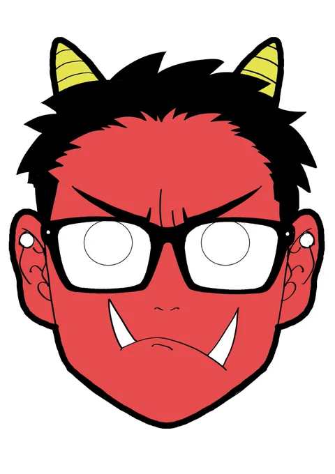 今日は節分ですね今年は【鬼じゃねーし!ひばりver.】を仲間入りさせました。みなさん頑張って鬼を退治してね#むせるくらいの愛をあげる#リビングの松永さん#節分 