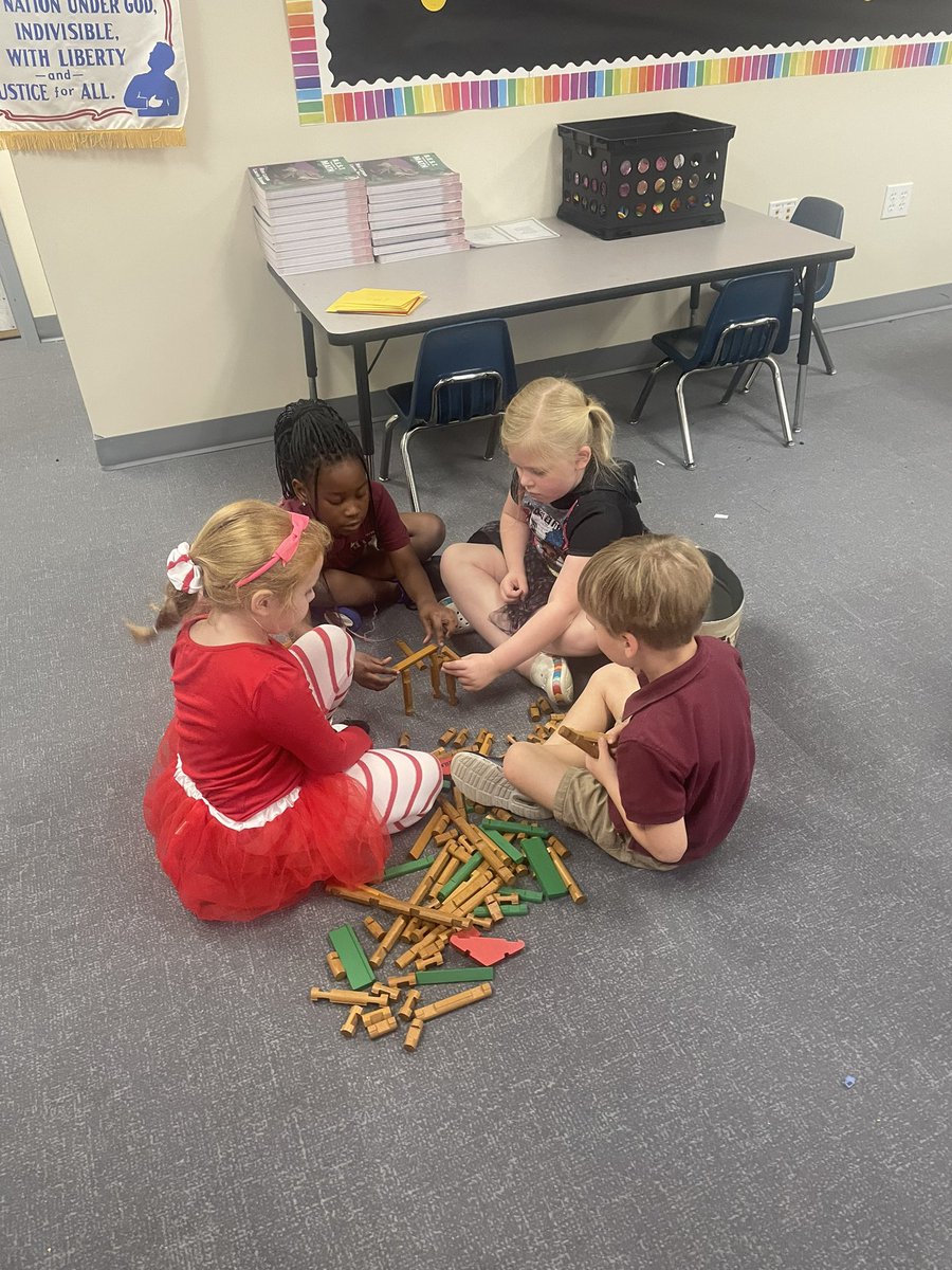 This week the students put their engineer caps on. They designed, built, and tested their bridge to get across the lake 📐 📏 <a href="/IvyHawnSuhr/">Ivy Hawn Principal</a>