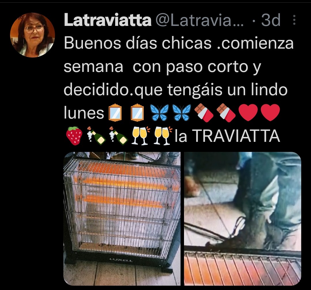 Ya tiene guasa que la señora se ponga a cuestionar la veracidad de la foto de otros. A ella se le habrán olvidado poner ojales, pero a ti se te olvidó poner el resto del cuerpo en la foto de la estufa. Sí hay una reina de la especulación esa eres tú bonita.