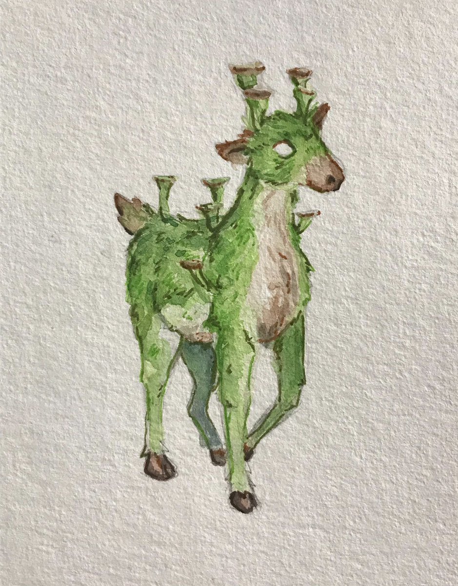 drachedendron's tweet photo. @feefal_ โs #funguary #funguary2023 day 2! #pixiecuplichen #deer https://t.co/0T4zSgU2kO