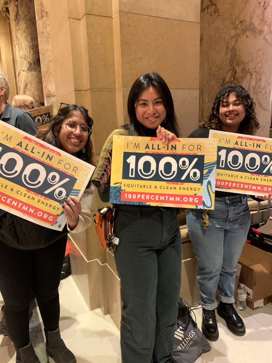 Excited to be at the Capital watching the Senate debate, and hopefully PASS this HISTORIC 100% clean energy bill! #100PercentMN #MNleg #isaiahMN