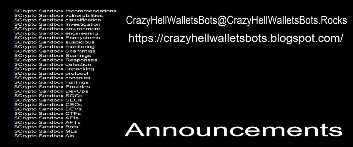 https://crazyhellwalletsbots.blogspot.com/ (@chwbots) on Twitter photo 