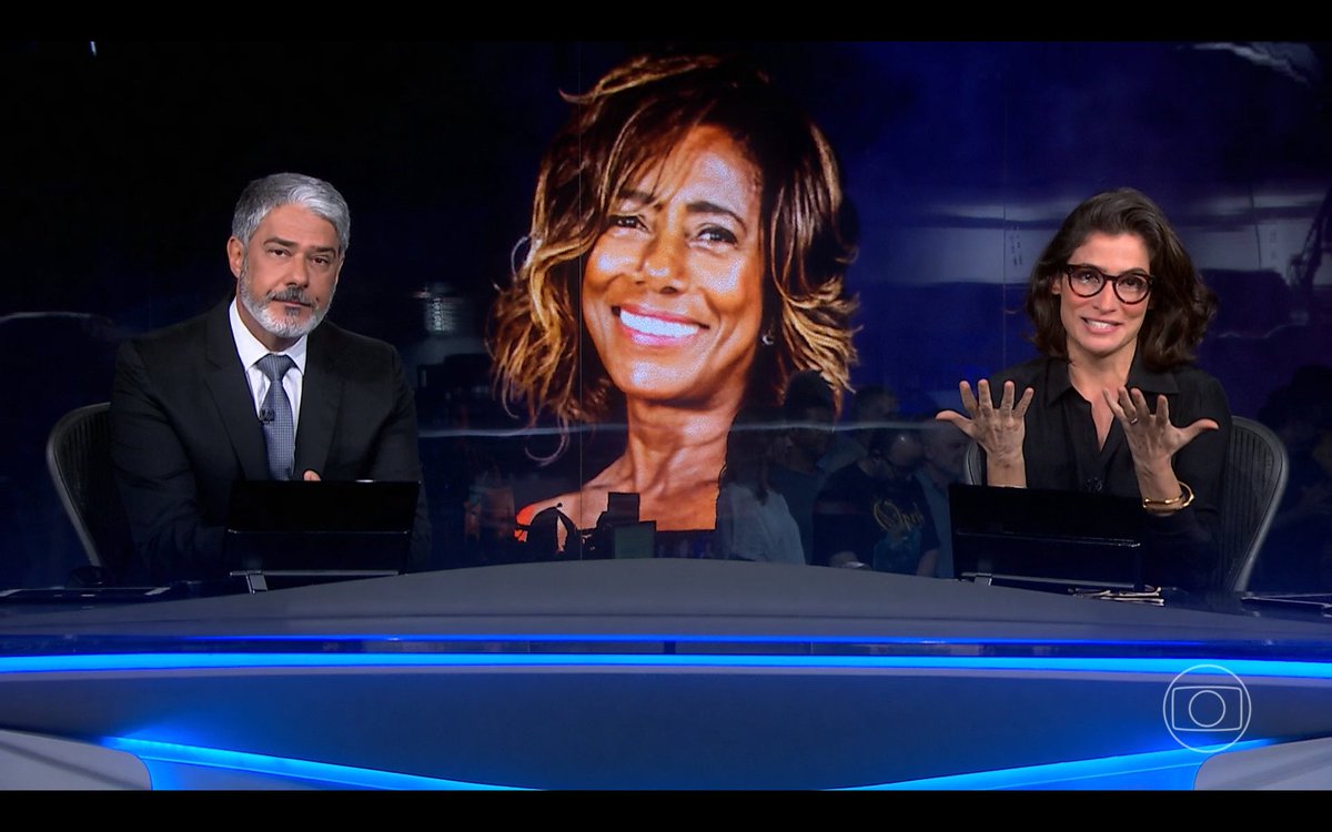 ZAMENZA's tweet photo. Que lindo o Jornal Nacional de homenagem a Glória Maria. Foram mais de 50 minutos com matérias e depoimentos da trajetória gigantesca de um dos maiores ícones do jornalismo. Fez jus ao tamanho que essa jornalista tem pra televisão, pro público e todos os colegas. Viva Glória! #JN https://t.co/M6WpZLTC0R