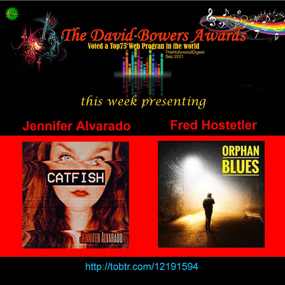 TheDavidBowersAwards IS indie music - this week ftg Fred Hostetler and Jennifer Alvarado, wherever you get podcasts!  #indiemusic <a href="/ITHERETWEETER1/">theretweeter</a> <a href="/Music_Canada/">Music Canada</a> <a href="/BanksRadioAU/">Banks Radio AU</a> <a href="/mymusicliveson/">Viv Clymo 🇺🇦🙏</a>
