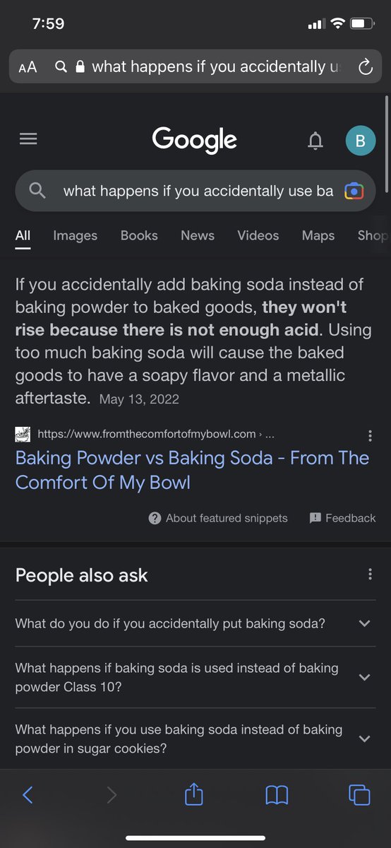 elainaraponi's tweet image. Show me the last thing you Googled. I’ll go first… 🤦🏼‍♀️

#bakingfail