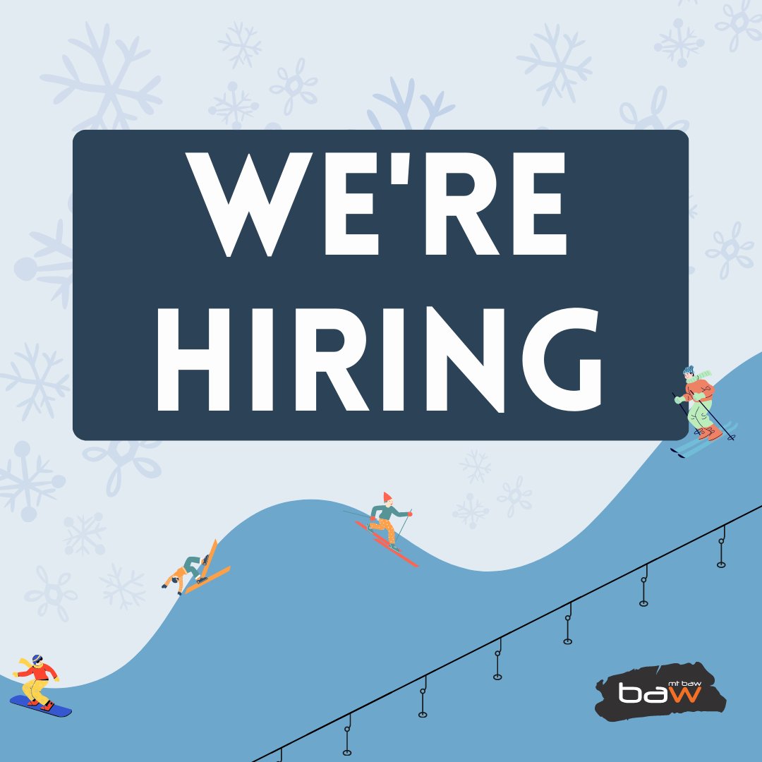 ⛷️ Applications are open for all 2023 Winter seasonal positions! 
With plenty of opportunities to learn on the job, we have something that will suit everyone ☃️
Click here to apply: l8r.it/4DmG
