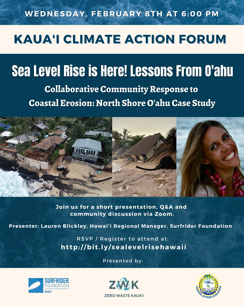 CLIMATE ACTION FORUM
Please join us for this important webcast on sea level rise. register here: bit.ly/sealevelriseha…