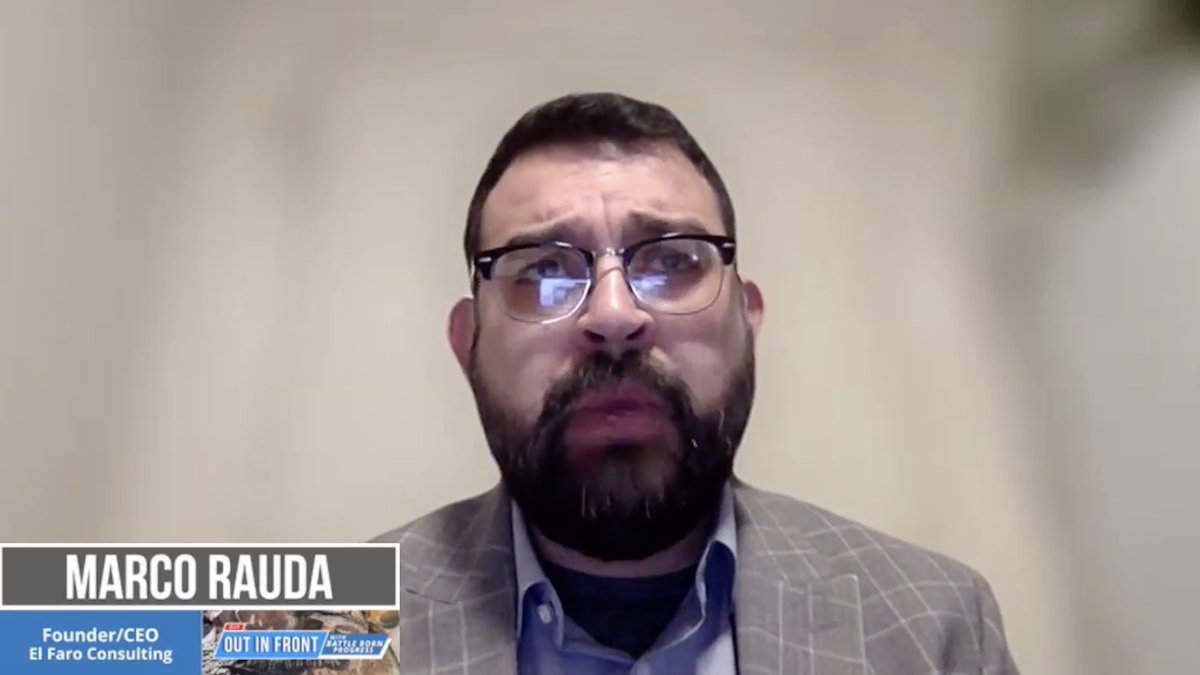 BattleBornProg's tweet photo. "Nevada has been leading in clean energy for a long time," explains Marco Rauda, Founder/CEO of @ElFaroNV Consulting on his work with Climate Power. "A vast amount of the jobs we're seeing coming in are from the clean energy sector." #OutInFrontWithBBP #NVleg #ClimatePower https://t.co/Kj3CYSAjkO