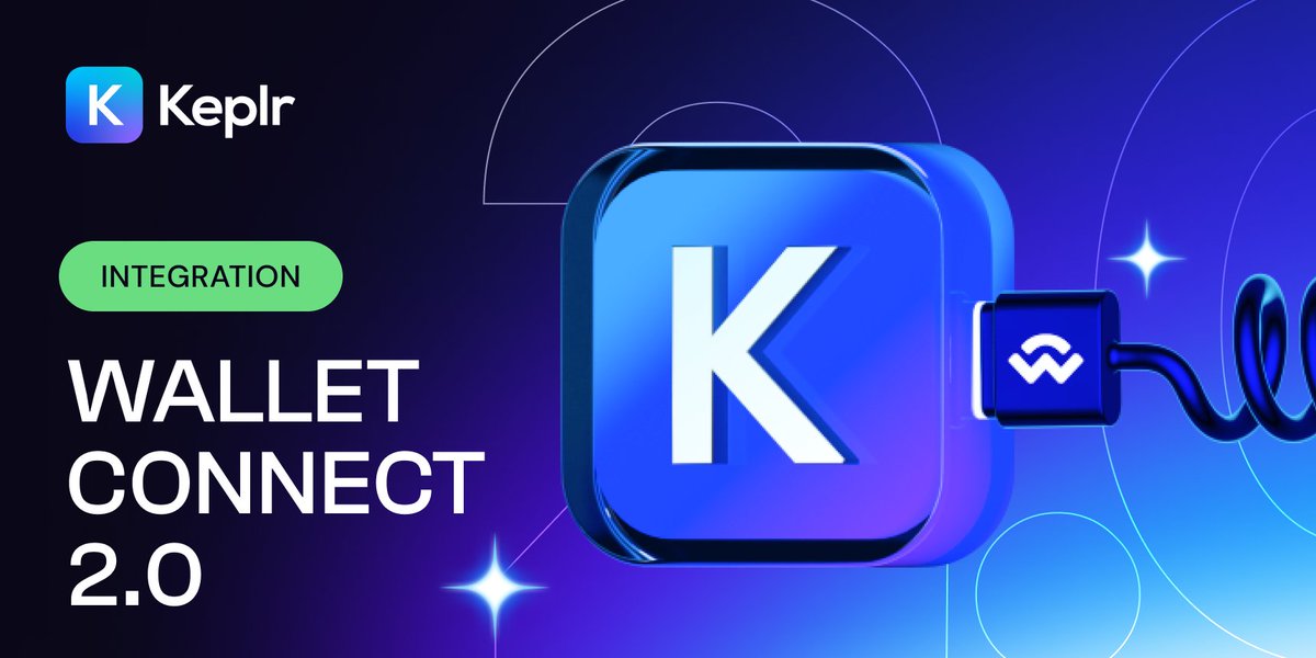 keplrwallet's tweet photo. Keplr now supports @WalletConnect v2.0! 📲 

🔌Plug into the multiple dApps in the Interchain via WC and enjoy their interoperability 😉 https://t.co/OH9cgGRq0g
