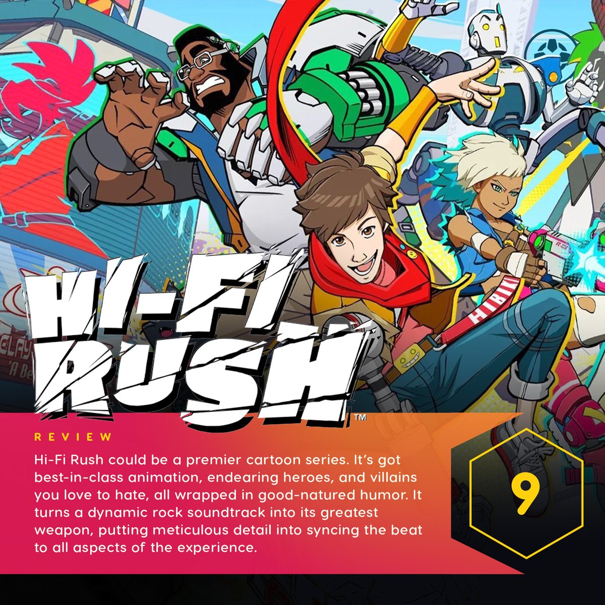 Hi-Fi Rush is a memorable journey that marches to the beat of its own drum and without a doubt stands among the action greats.

Our review: bit.ly/3jzzY9z