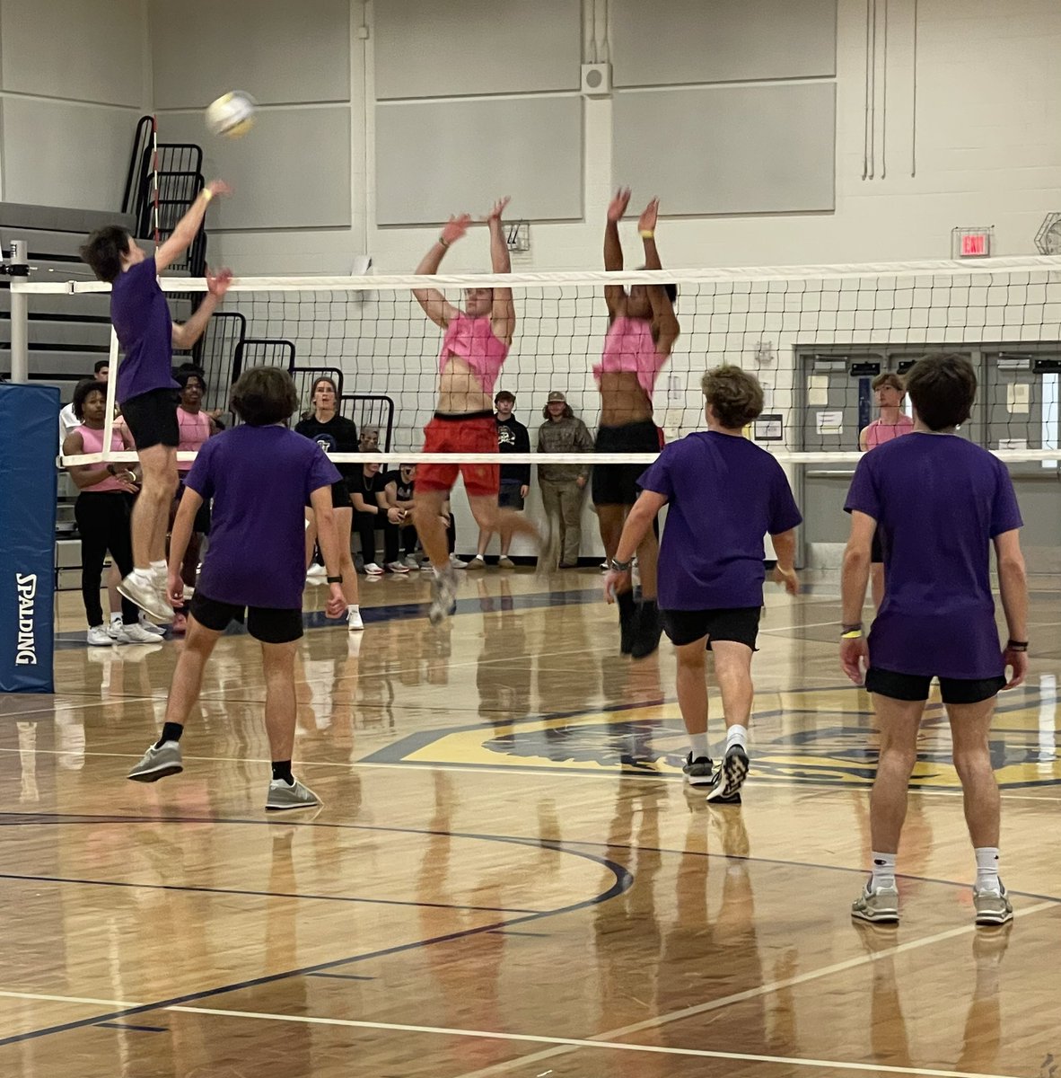 Volley-Bros. Tournament going down <a href="/Garner_HS/">Garner High School</a> tonight. The winner gets the opportunity to compete against the girls volleyball team!