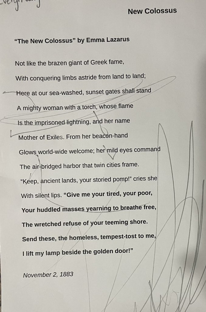 jcossyleonphd's tweet image. “So this piece is trying to say the US is such a free place but you LITERATELY need a green card to be here.” Evelyn Cossyleon S, 9 years old. #whatshesaid #immigrationreform #pathtocitizenship #openborder