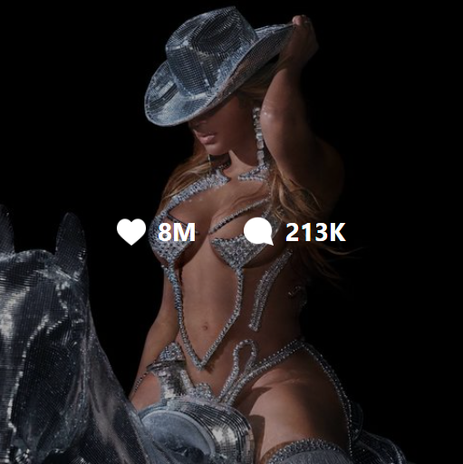 YonceData's tweet photo. Beyoncé's Renaissance World Tour announcement has officially surpassed 8M+ likes on Instagram👑 https://t.co/BSNBn15se3