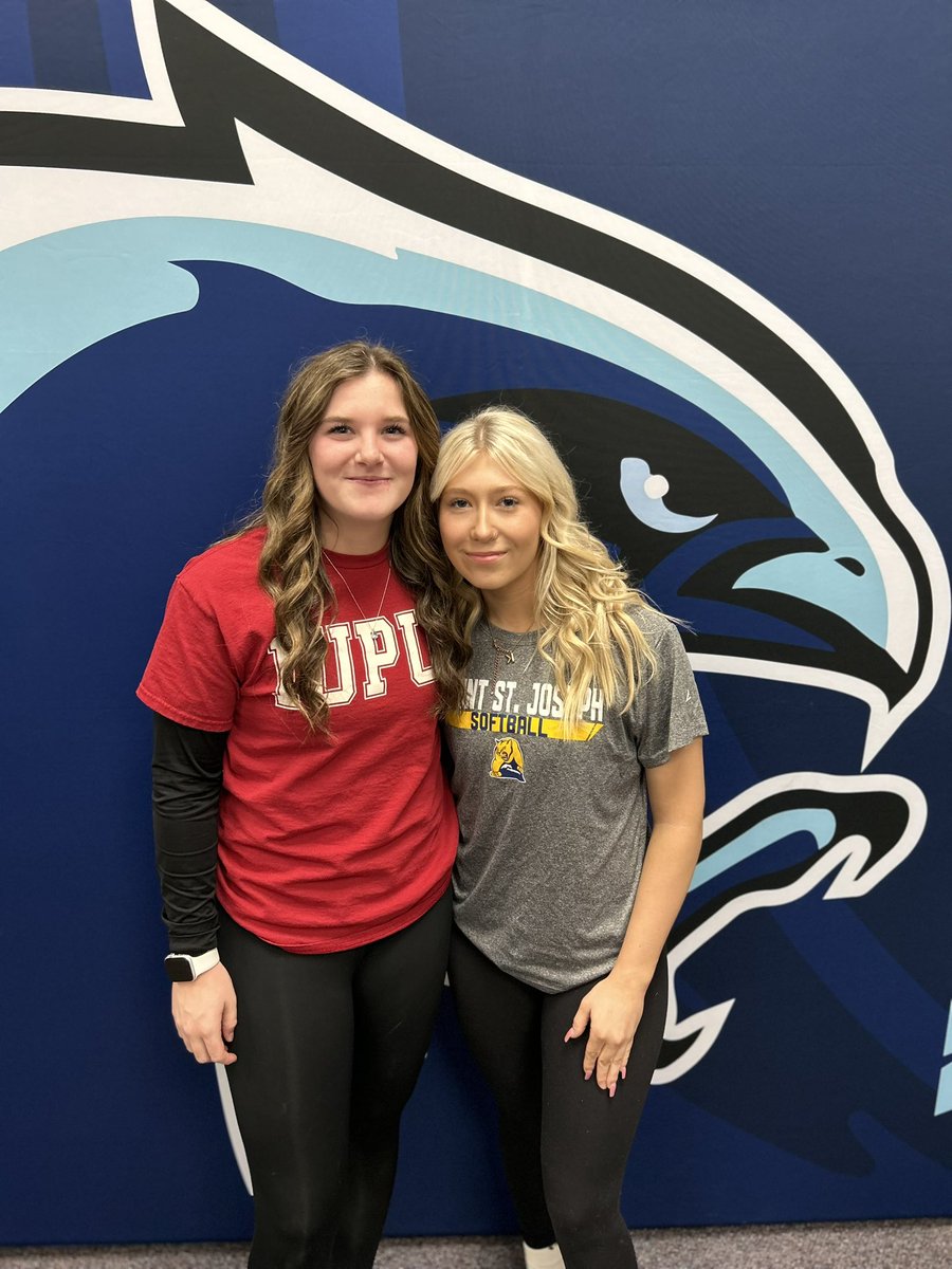 We were fortunate enough to celebrate TWO of our amazing seniors at commitment day! We are so proud of you girls and excited to have one more season with you. 💙 #WomenInSports #OnceAFalconAlwaysAFalcon