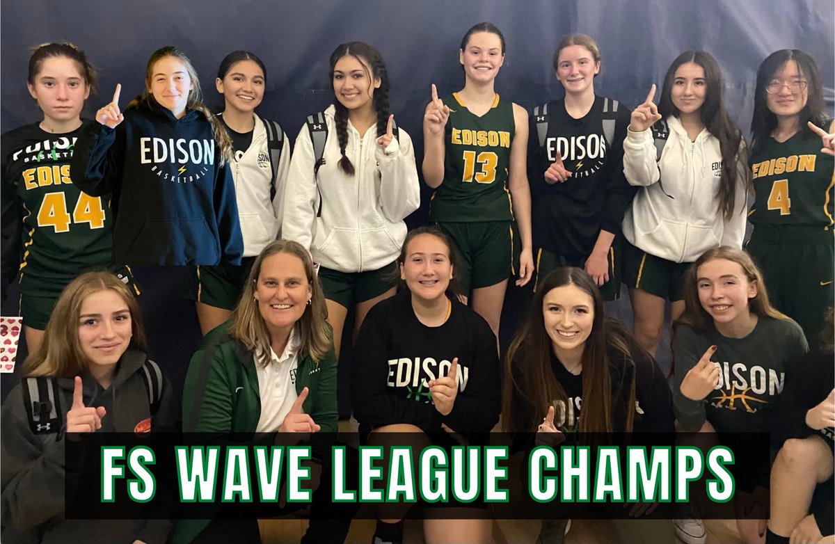 EdisonGbb's tweet photo. Congrats Varsity &amp; Frosh/Soph on 2023 Wave League Champs🏆🥇Varsity’s final score was 43-35👏🏼Great team contributions from all!
- Mia Cassel: 8 pts, 9 rbs, 4 stls
- Tatiana Bowers: 8 pts
- Taylor Savage: 12 rbs, 3 stls
- Katie Takushi: 7 pts, 6 rbs, 6 stls
- Moxy Freshwater: 7pts https://t.co/rKnrgPiBWN