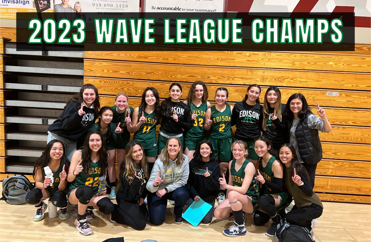EdisonGbb's tweet photo. Congrats Varsity &amp; Frosh/Soph on 2023 Wave League Champs🏆🥇Varsity’s final score was 43-35👏🏼Great team contributions from all!
- Mia Cassel: 8 pts, 9 rbs, 4 stls
- Tatiana Bowers: 8 pts
- Taylor Savage: 12 rbs, 3 stls
- Katie Takushi: 7 pts, 6 rbs, 6 stls
- Moxy Freshwater: 7pts https://t.co/rKnrgPiBWN