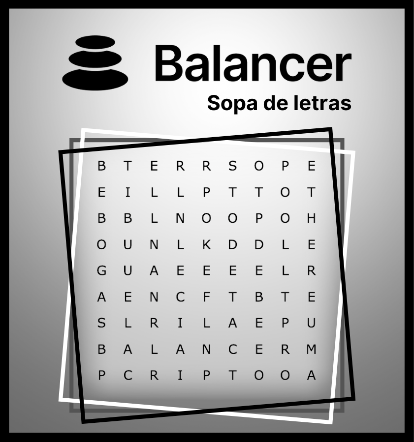 Balancer_Esp's tweet photo. #SORTEO con sopa de letras‼️ 

Para participar:
🫂 Síguenos
🔄 Retuitea 
✍️ Encuentra las 8 palabras relacionadas al mundo de las criptomonedas
🏆 10 $USDC para 1 ganador 
🎁 Sorteo: Lunes (~ 17:00 UTC)

#Balancer #Sopa #letras #competencia #Giveaway https://t.co/9Wr7ccpbuN