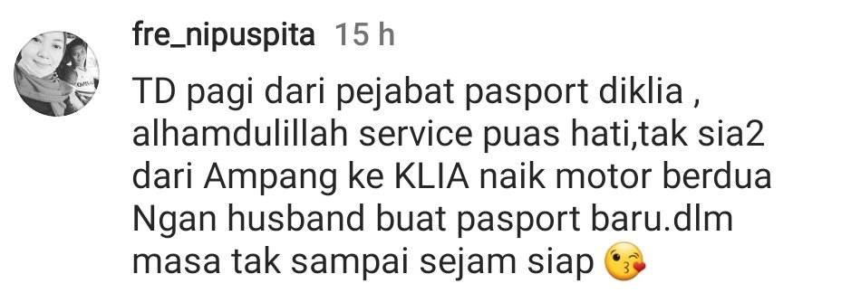imigresenmy's tweet photo. [HANTARAN PILIHAN] Penghargaan kepada Pejabat Pasport KLIA 

#MalaysiaMADANI 
#imigresen
#jim

https://t.co/PWfPuwh7nv https://t.co/C44vjpKqxD