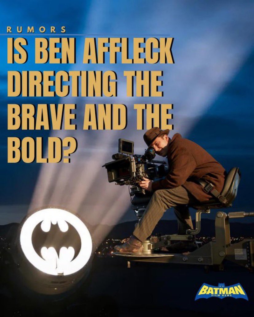 Would you like @BenAffleck to come full circle and direct #TheBraveAndTheBold?