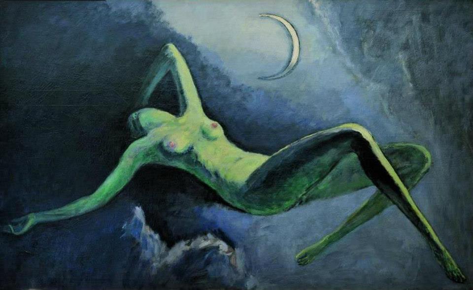 Kees van Dongen (1877-1968) - 'The Night' (Cut Moon) #thenight #cutmoon #keesvandongen
