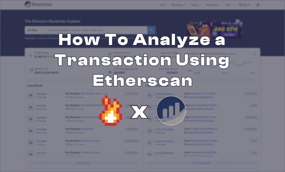 🤔What is etherscan?

❔What is a Txn Hash?

⬜️What is a Block?

▫️What are Block Confirmations?

Whether you know these terms or not, further your knowledge of the blockchain with...

🔥How To Analyze a Transaction Using Etherscan!

/🧵