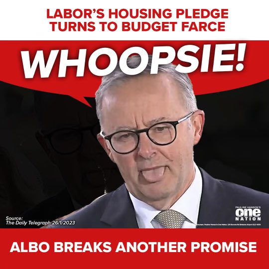 Anthony Albanese’s flagship housing affordability election pledge – the “Help to Buy” shared home equity scheme – is running late and about to blow its budget. -<a href="/dailytelegraph/">The Daily Telegraph</a> 

It seems the only thing growing faster than inflation is Labor’s list of lies and broken promises!
