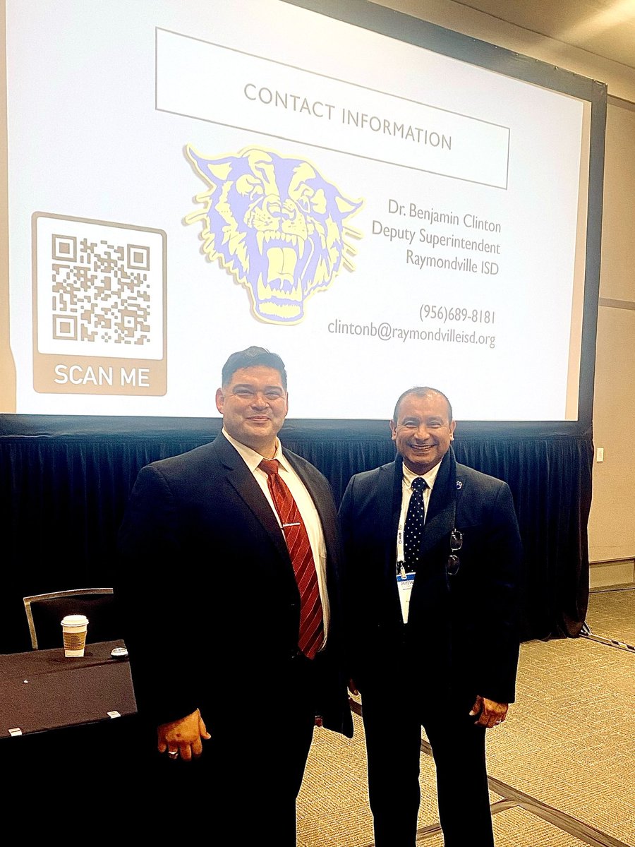 raulvaldez92's tweet image. Honored to have co-presented at this year’s TASA Midwinter Conference with RISD Deputy Superintendent Dr. Benjamin Clinton. A lot of learning and sharing! Great to work with awesome leaders. #BearkatNation #ItAllStartsHere #TASAMidWinter2023