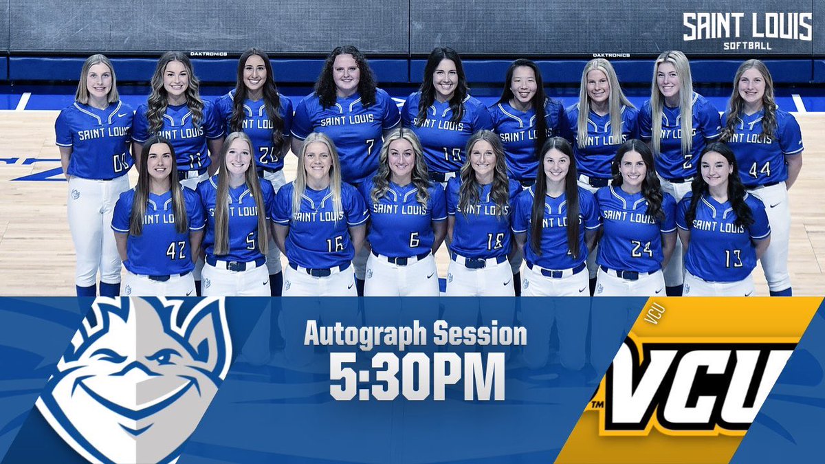 Come get your autographs! ✍️

Catch us tomorrow before <a href="/SaintLouisMBB/">Saint Louis Men's Basketball</a> game for your chance to meet the team 😎