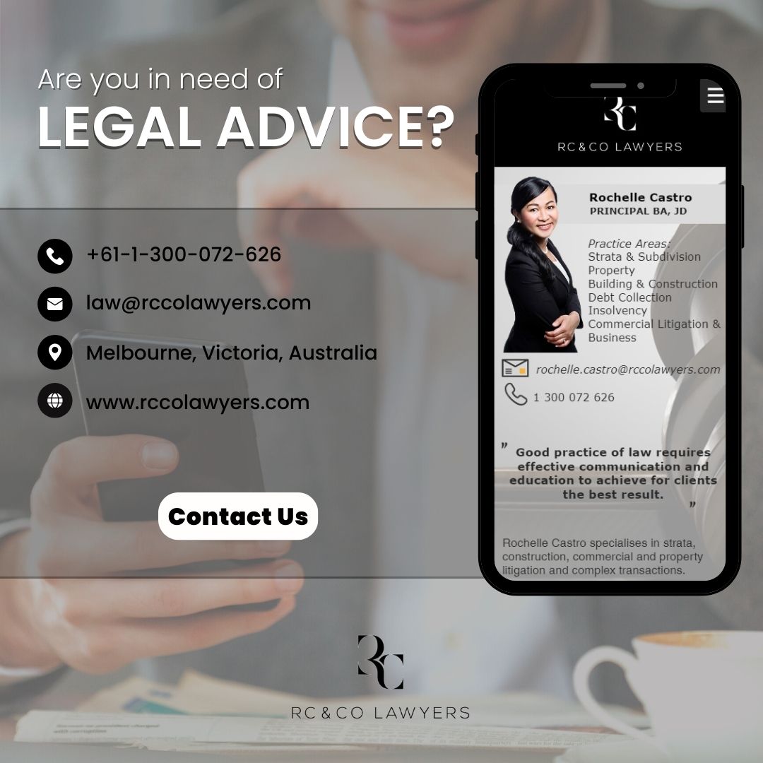 rcco_law's tweet photo. For legal advice, contact us at
Email | law@rccolawyers.com
LinkedIn | https://t.co/kPjFS260MD
Phone | +61 1 300 072 626
Visit our website | https://t.co/eVzCyI9ymh
#RCCO #RCCOLawyers #Australia #AUS #LegalServices #Property #RochelleCastro https://t.co/BknBbaaAMF