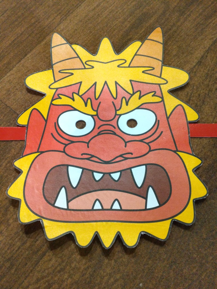 SkysLimit0310's tweet photo. 今日は節分!👹お面も準備完了
どんなリアクションをしてくれるか今から楽しみ😁

#放課後等デイサービス #放デイ  #児童発達支援  ＃児発 #医ケア #重心 #都島 #重症心身障がい児 #桜ノ宮 #節分 https://t.co/3F0HuuvHJS
