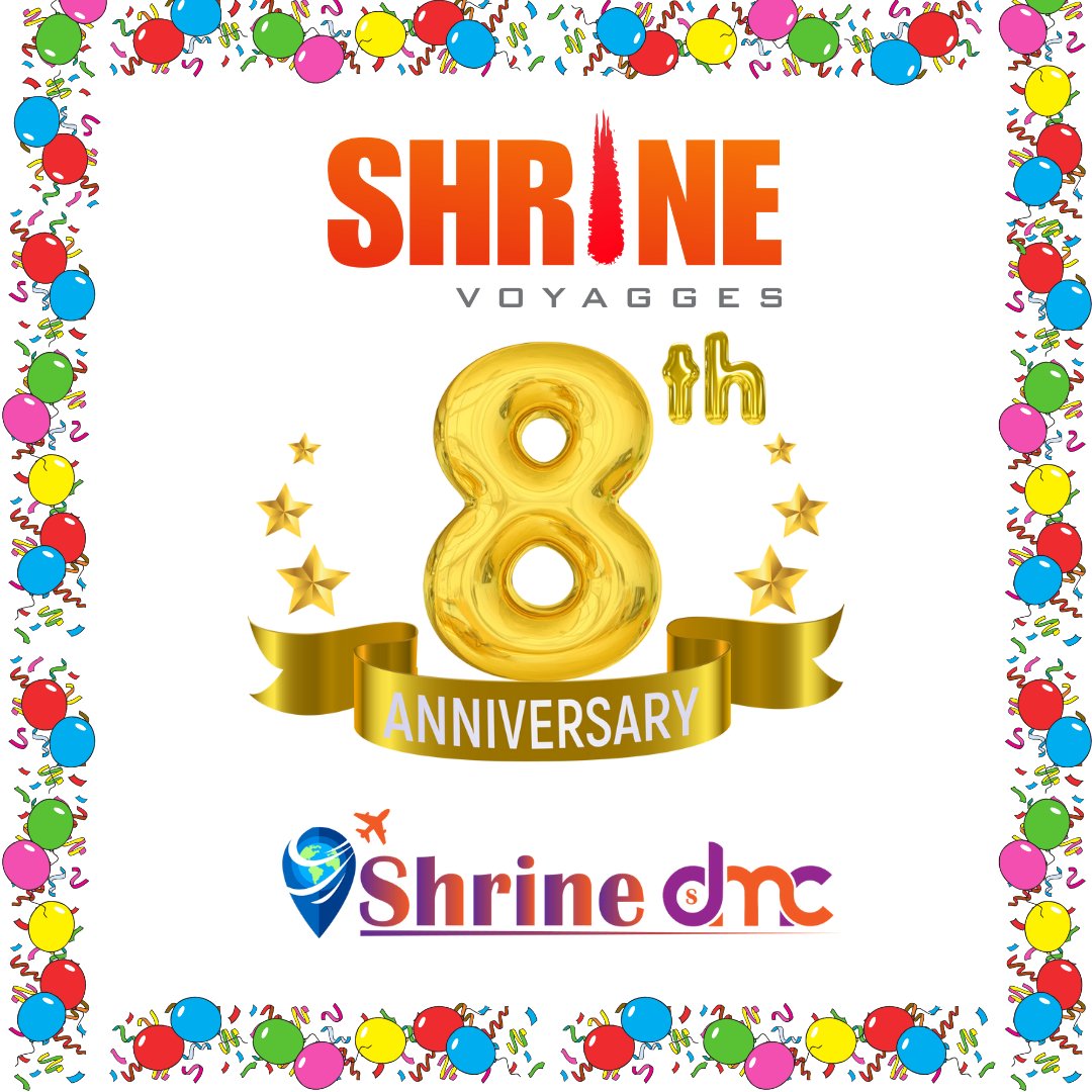 We feel immense gratitude for your contribution to the journey of taking Shrine to greater heights. We seek your blessings and support in our further journey as we continue giving our best experience to our guests. 

THANK YOU 🤗❤🙏

#ShrineTurns8 
#TravelWithShrine