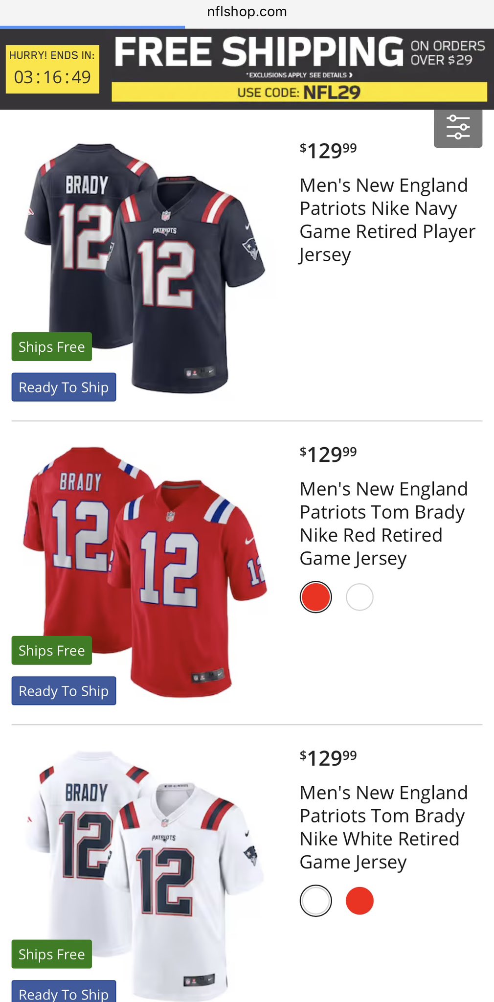 Men's Nike Tom Brady Red New England Patriots Retired Game Jersey
