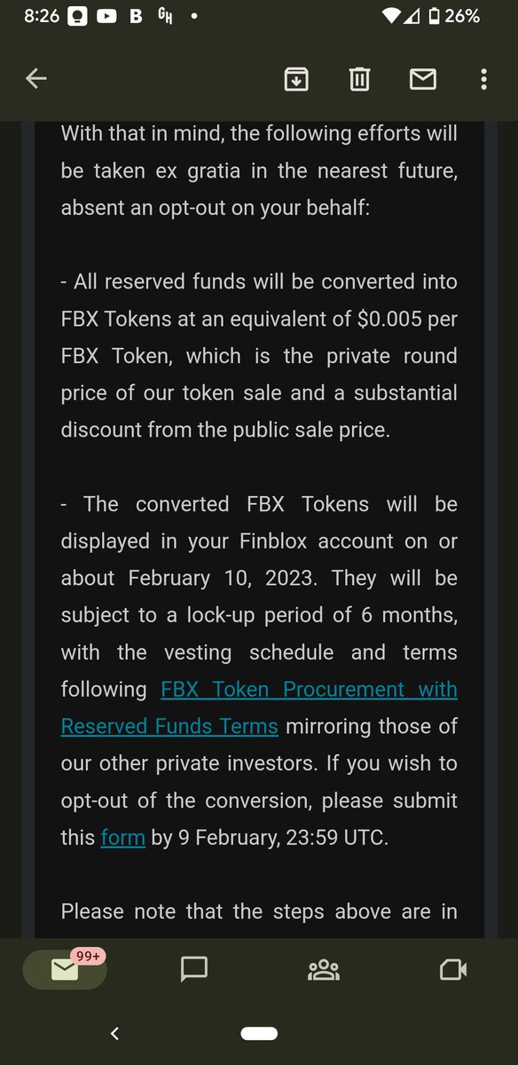 prannoy_m's tweet photo. @coffeebreak_YT @attorney_tom Hey @coffeebreak_YT , can you look into Finblox too? They kept half of their customers' funds when 3AC went down and are inviting new people to invest now. Now, they're forcing users to convert the stolen funds to a new token they launched or risk losing it all. https://t.co/Roc6nS8yhf