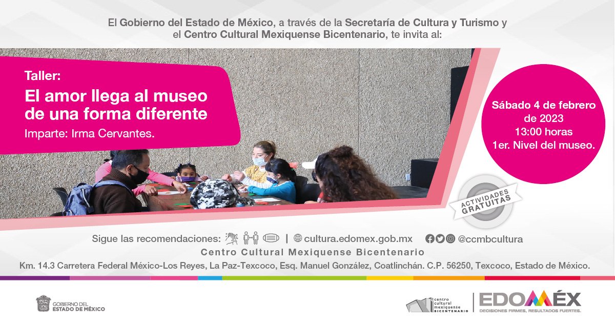 ccmbcultura's tweet photo. ¡Disfruta de las actividades de Museo! https://t.co/i832D7eEGU