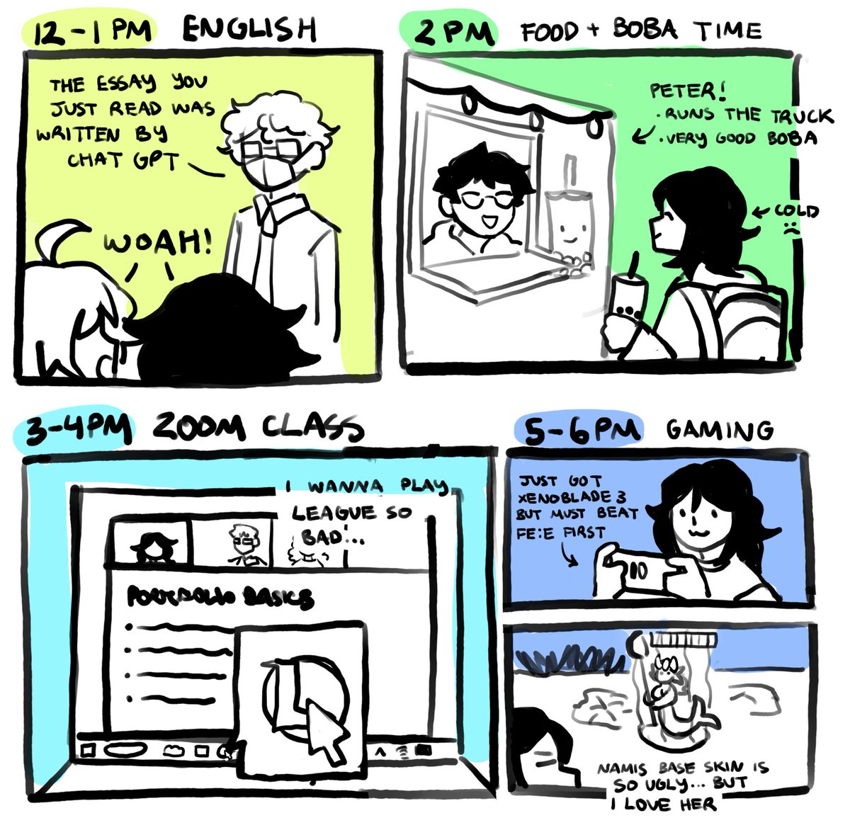 screwaveart's tweet photo. missed it yesterday so im doing today #HourlyComicDay2023 https://t.co/gqaOOxxpgS