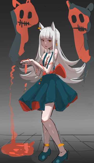 Discordで機能お題だしあってキャラデザ大会しました
銀髪
ケモミミ
貧乳
ワンピース
八重歯
傷跡
タトゥー 