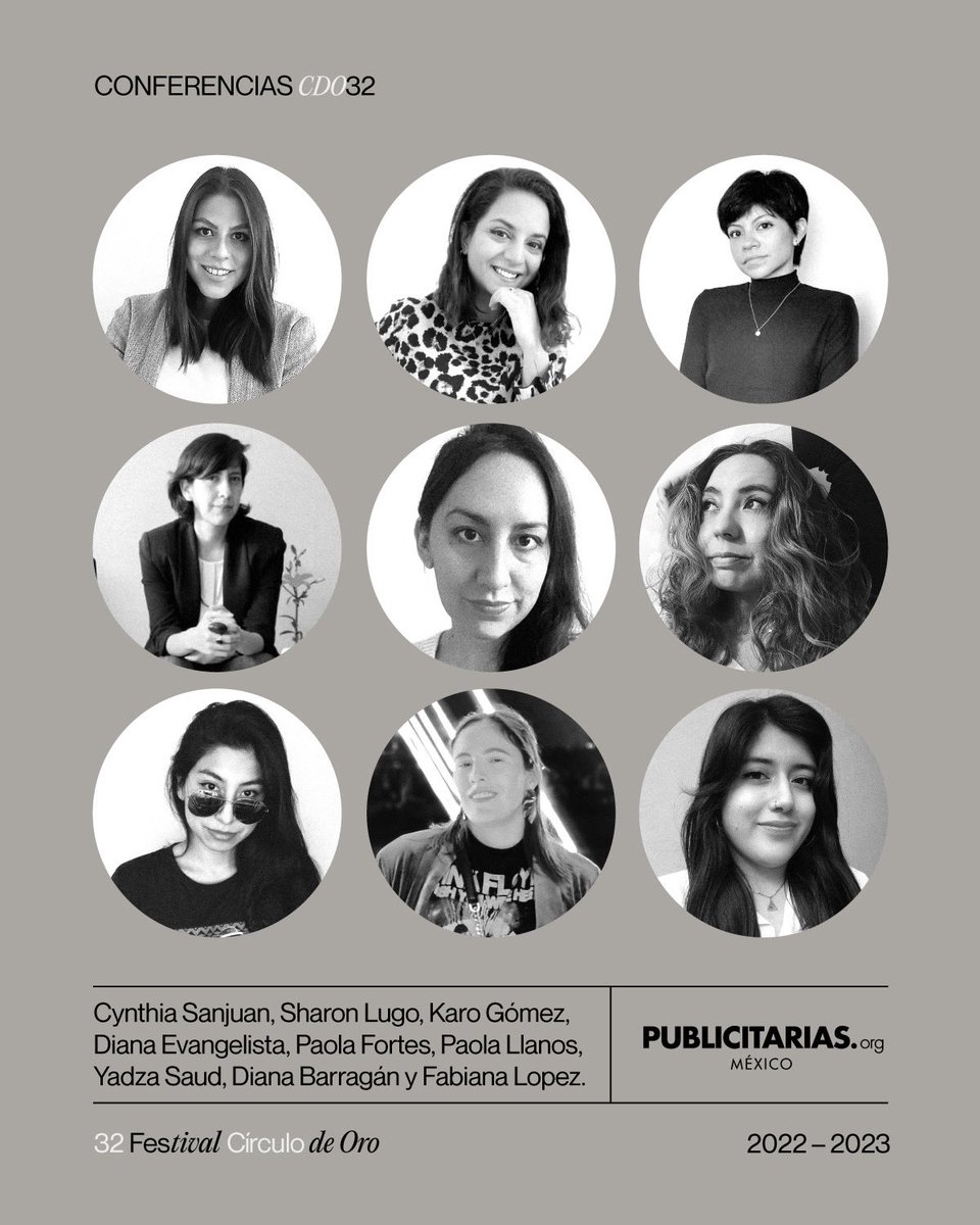 CirculoMexico's tweet photo. Publicitarias en México nos acompañarán el próximo jueves 16 de febrero con la conferencia “Publicitarias: el valor de un movimiento en pro de la diversidad y perspectiva de género para las agencias” en el Festival Círculo de Oro 2022-2023. https://t.co/M2b9yq3NTk