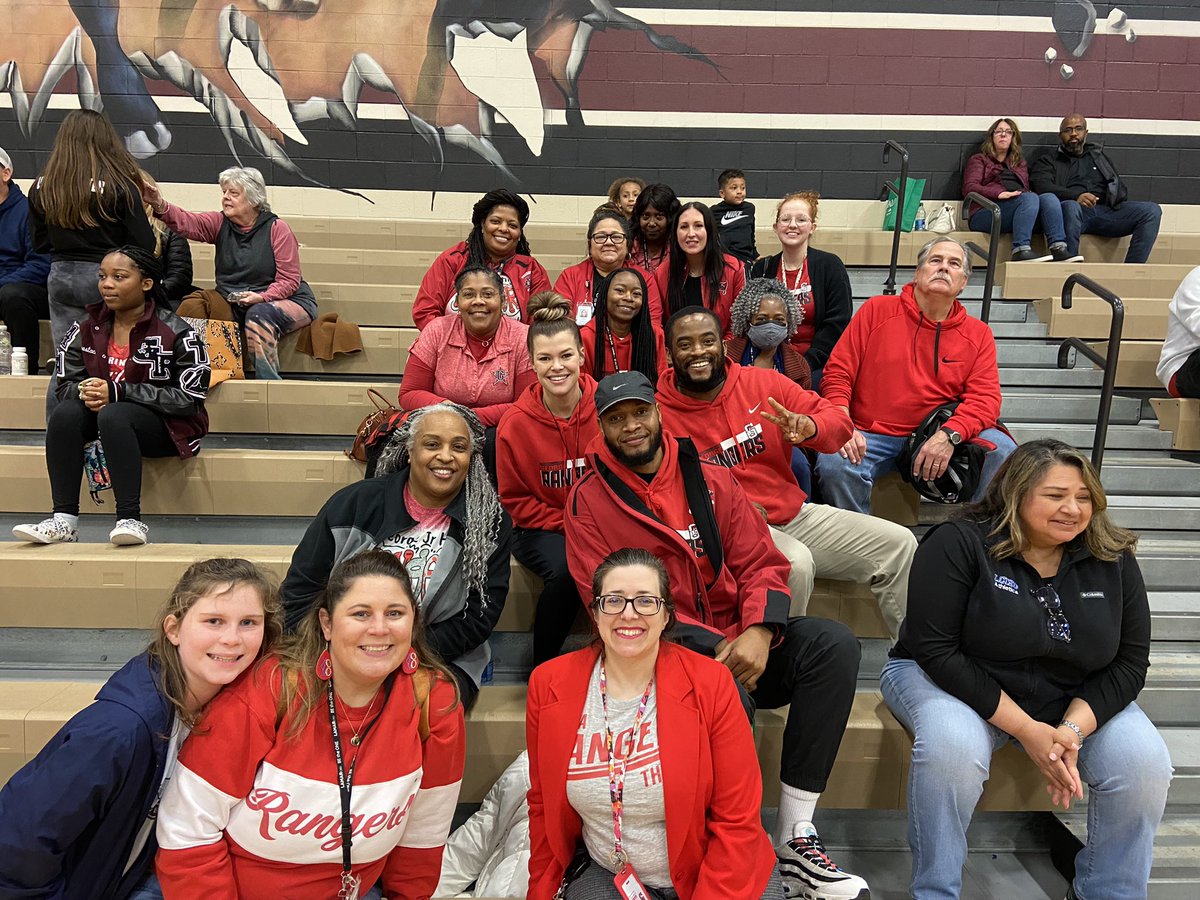 Our staff shows up for our kids! ❤️🖤❤️🖤 #RangerPride
