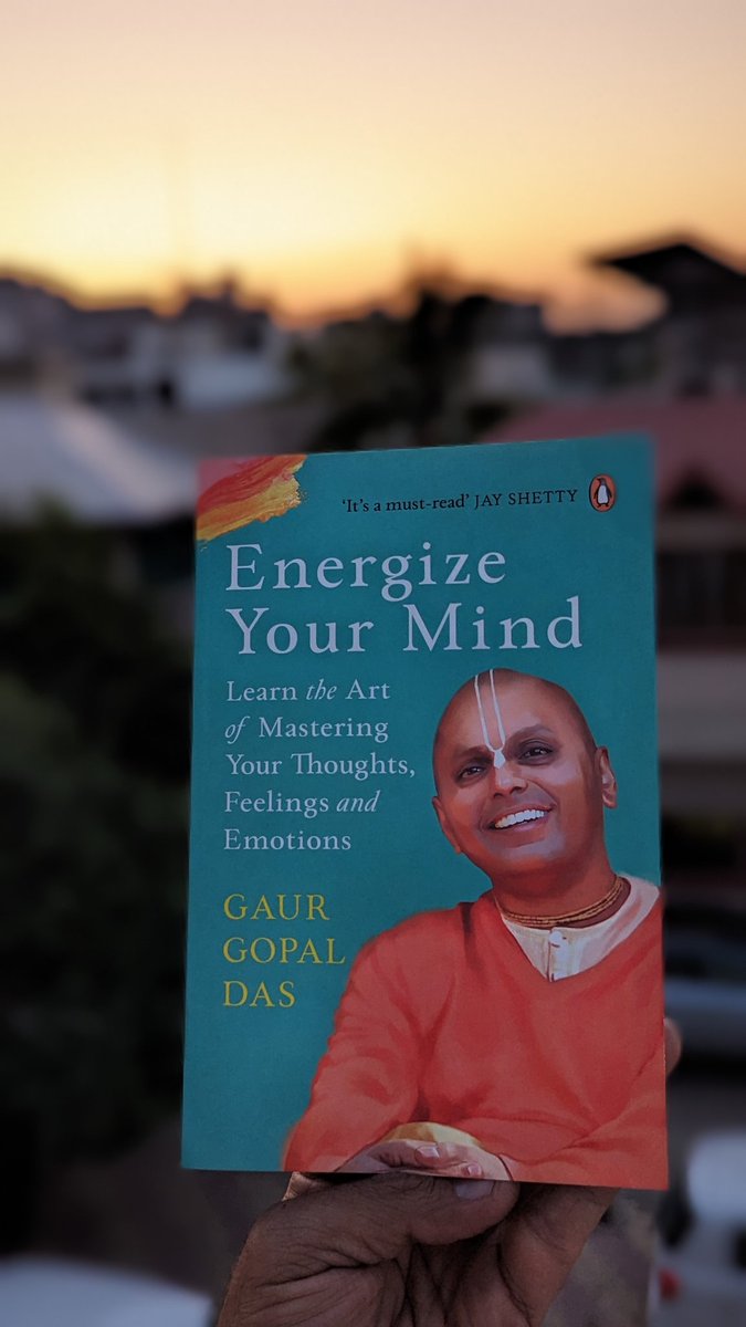 If you want to change the way you feel, change the way you live.

4th book in 2023😌 

Good Morning ❣️

#currentlyreading
#books
#BooksWorthReading 
#gaurgopaldas