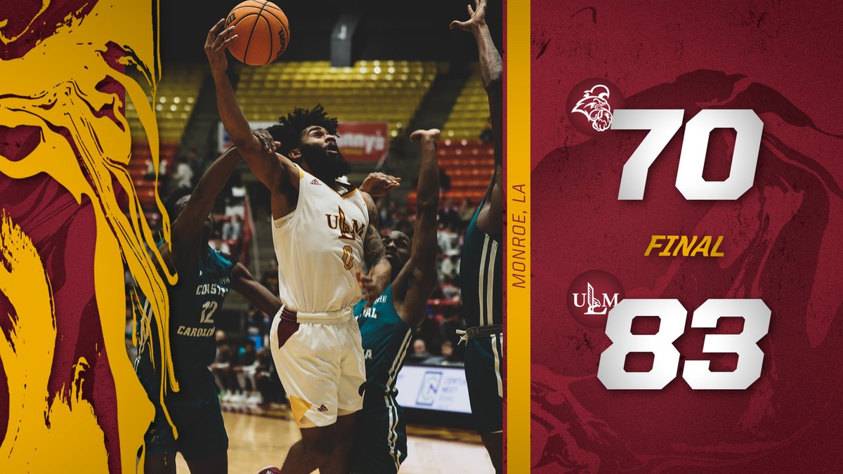 ULM_MBB's tweet photo. 𝐖𝐢𝐧𝐧𝐞𝐫, 𝐖𝐢𝐧𝐧𝐞𝐫, 𝐂𝐡𝐚𝐧𝐭𝐢𝐜𝐥𝐞𝐞𝐫 𝐃𝐢𝐧𝐧𝐞𝐫

Back at home at 2 p.m. Saturday vs. South Alabama!

#TalonsOut
#CCUvsULM
#SunBeltMBB https://t.co/vbBjaOLcyV