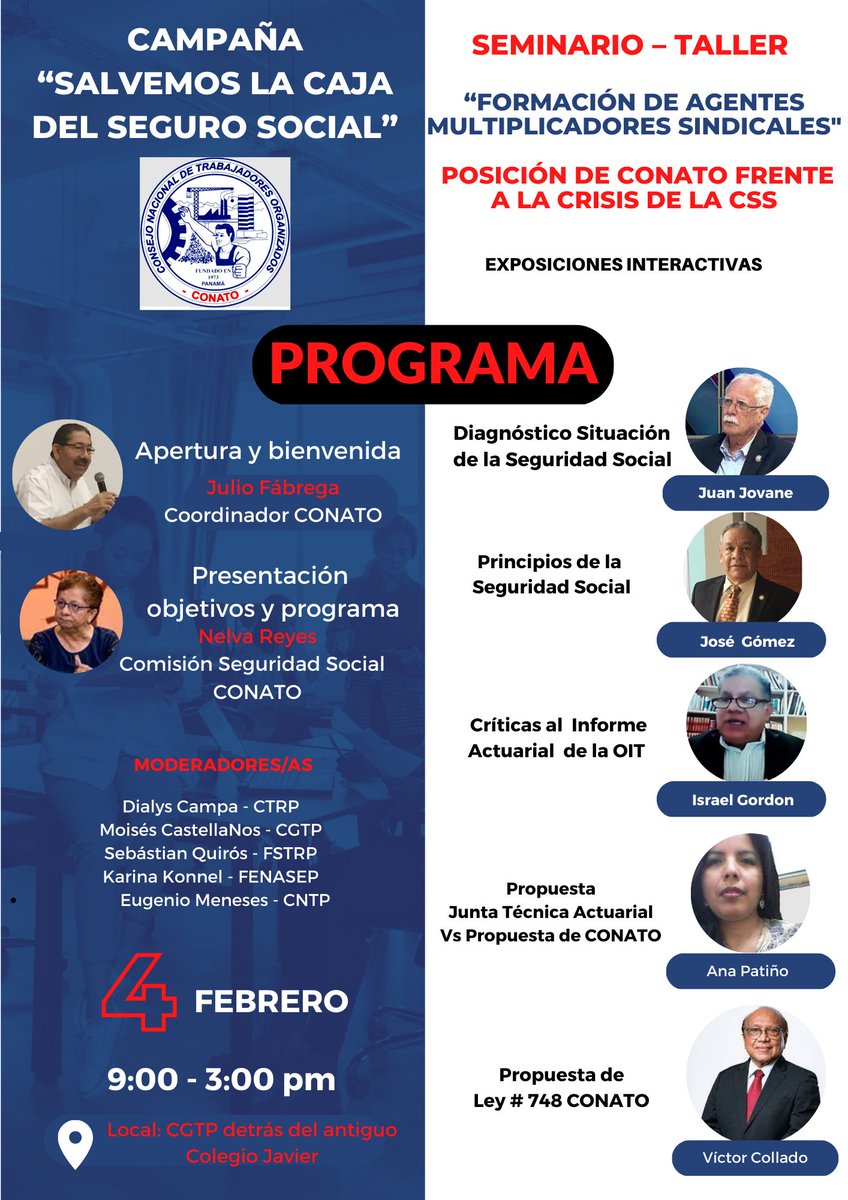 Para este sábado programamos está actividad donde analizaremos nuevamente el tema de la @CSSPanama . Los esperamos