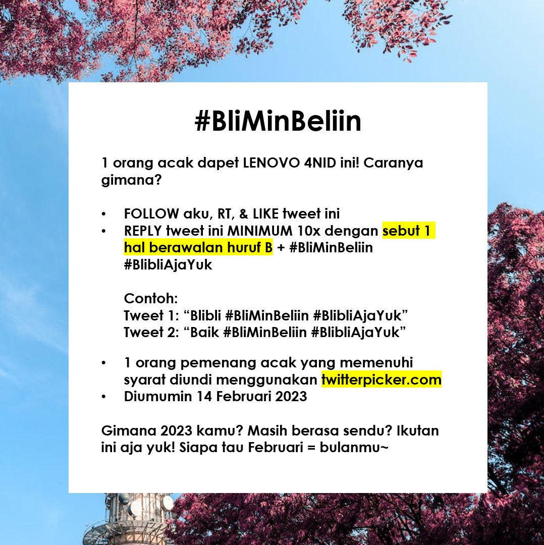 Blibli tweet media
