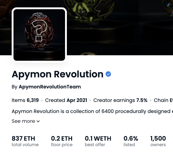 Purplesky_NFT's tweet photo. I'll leave this with you all. GN🥚 $EGG #APYMON https://t.co/GX3vJg5E2v