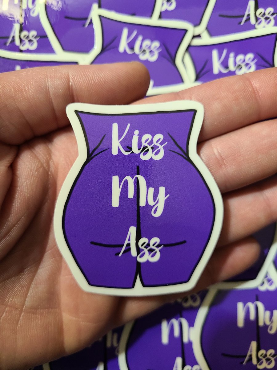 thornxexpress's tweet photo. Kiss My Ass stickers available on my etsy!
Every sale makes me happy dance!
#smallcanadianmaker #etsycanada #canadastickers #stickers #bodystandards #fuckyourbodystandards #plus-sized https://t.co/mcxMI7I1e3