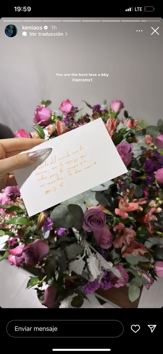 marisol_johany's tweet photo. La notitaaaaa🥺💗
Kenia se merece todo lo bonito de esta vida y Gera lo sabe✨🫶🏼
#KeniaOs #Geranini #GeraMx
#Flores https://t.co/1Db5kSJTPn