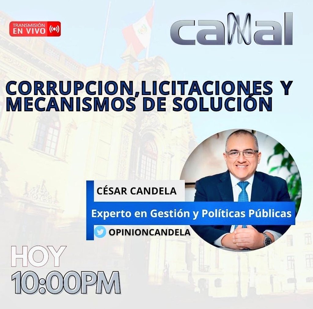 #Entrevistas
Hoy
A las 10:00 p.m. nuestro coordinador <a href="/opinioncandela/">César C.</a> en vivo vía <a href="/canalN_/">Canal N</a>.