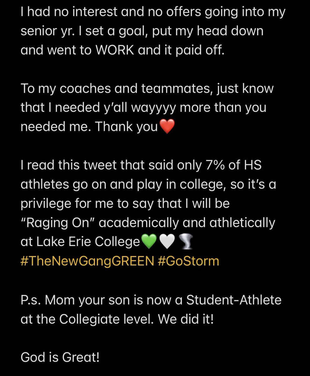 Green means Go! 💚🤍🌪️#committed
<a href="/dj_boldin/">Dj Boldin</a> <a href="/iRepCoaches/">Hector Clavijo III</a> <a href="/Coach_Put5839/">Coach P</a>
