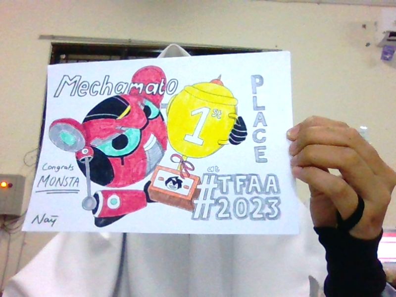 Mechamato at First Place!! Congrats Monstaa!!
#TAAF2023 #Mechamato #BoBoiBoy #メカアマト

cuz tommorow i can't online, so let's hope for a good news and get faster celebration for Mechamato!!

yeah, clowning for now but I think Mecha will get the throphy